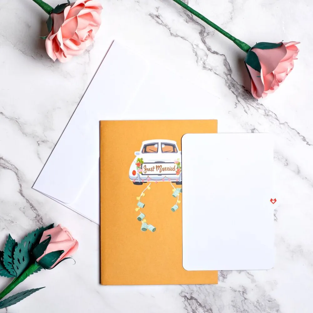 Lovepop Greeting Cards|Congratulations|Wedding Car Pop-Up Card