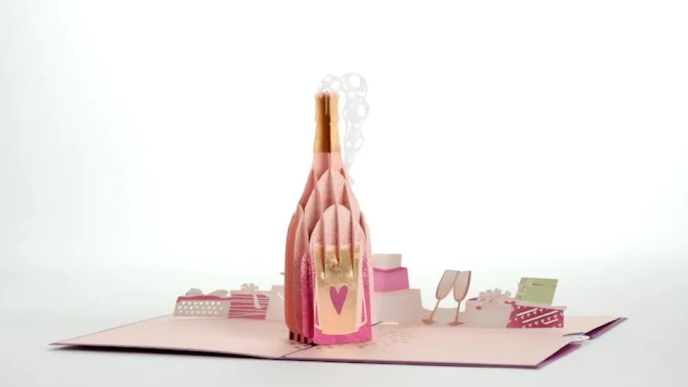 Lovepop Wedding|Wedding Champagne Pop-Up Card