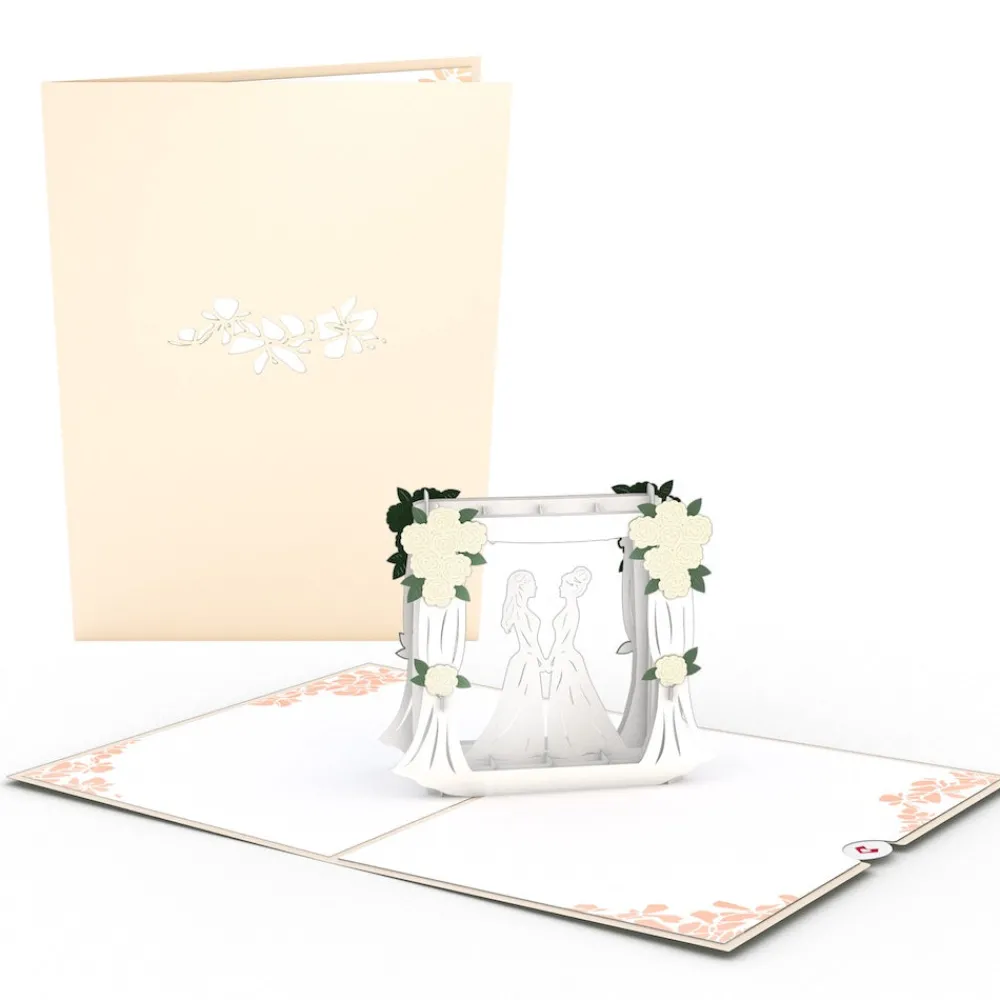 Lovepop Wedding|Lgbtq+|Wedding Couple Same Sex Female Pop-Up Card