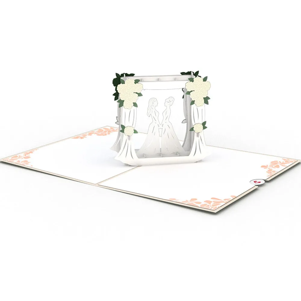 Lovepop Wedding|Lgbtq+|Wedding Couple Same Sex Female Pop-Up Card