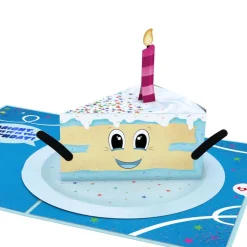 Lovepop Birthday|Whimsical Birthday Cake Slice Pop-Up Card