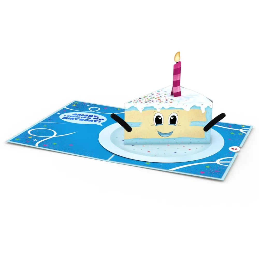 Lovepop Birthday|Whimsical Birthday Cake Slice Pop-Up Card