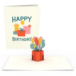 Lovepop Notecards|Birthday|Whimsical Birthday Notecards (Assorted 4-Pack)