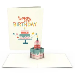 Lovepop Notecards|Birthday|Whimsical Birthday Notecards (Assorted 4-Pack)