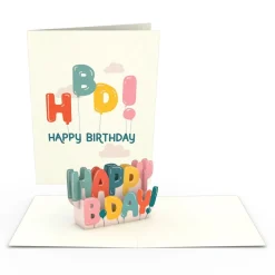 Lovepop Notecards|Birthday|Whimsical Birthday Notecards (Assorted 4-Pack)