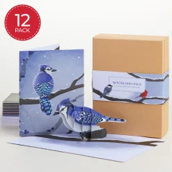 Lovepop Value Packs|Winter Bird Box Set (Assorted 12-Pack): Paperpop® Card