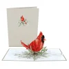 Lovepop Greeting Cards|Just Because|Winter Cardinal Pop-Up Card
