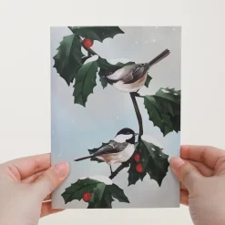 Lovepop Greeting Cards|Winter Chickadees Pop-Up Card
