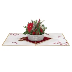 Lovepop Card & Gift Bundles|Christmas 12/25|Winter Flower Basket Bundle
