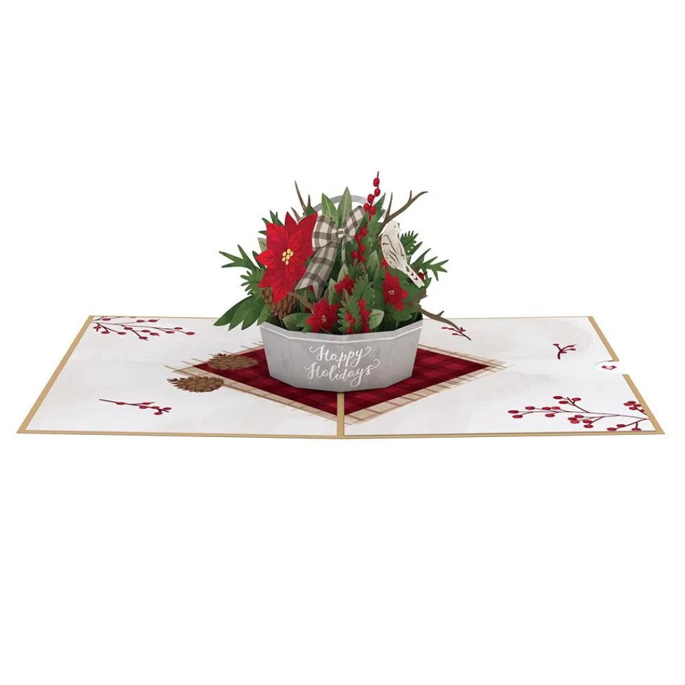 Lovepop Card & Gift Bundles|Christmas 12/25|Winter Flower Basket Bundle