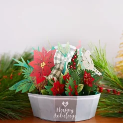 Lovepop Christmas 12/25|Winter Flower Basket Decoration
