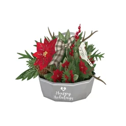 Lovepop Christmas 12/25|Winter Flower Basket Decoration