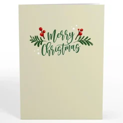 Lovepop Greeting Cards|Christmas 12/25|Winter Greens Christmas Candle Pop-Up Card