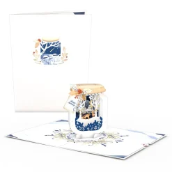Lovepop Greeting Cards|Christmas 12/25|Winter Jar Pop-Up Card