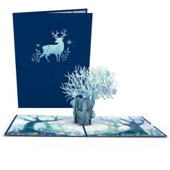 Lovepop Greeting Cards|Winter Surreal Deer Pop-Up Card