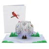 Lovepop Greeting Cards|Just Because|Winter Willow Tree Birds Pop-Up Card