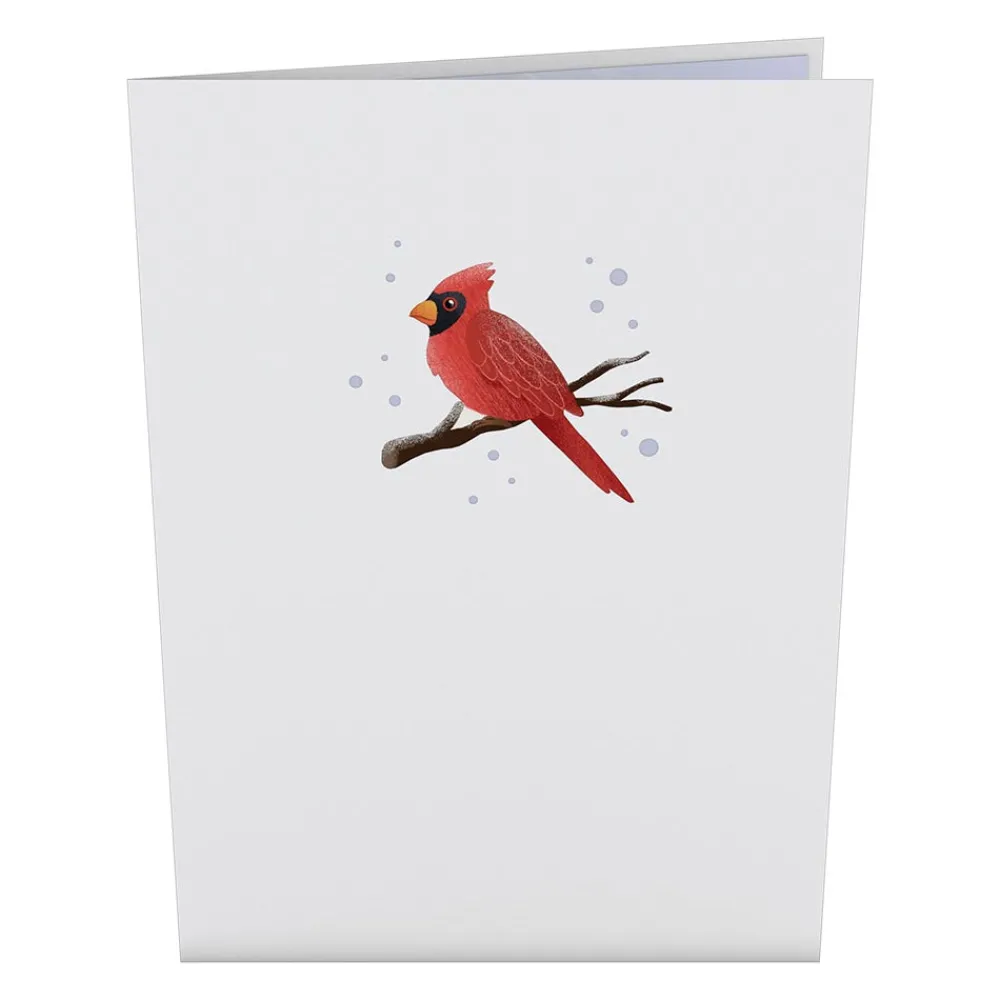 Lovepop Greeting Cards|Just Because|Winter Willow Tree Birds Pop-Up Card