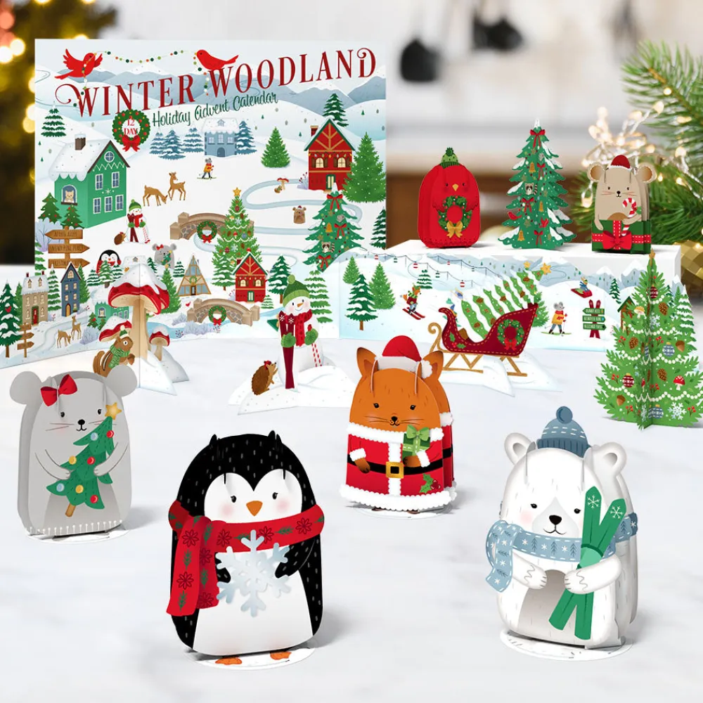 Lovepop Advent Calendars|Christmas 12/25|Winter Woodland 12 Day Holiday Advent Calendar