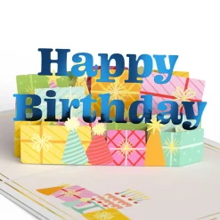 Lovepop Card & Gift Bundles|Decor|Wishing You a Happy Birthday Pop-Up Card & Bouquet Bundle