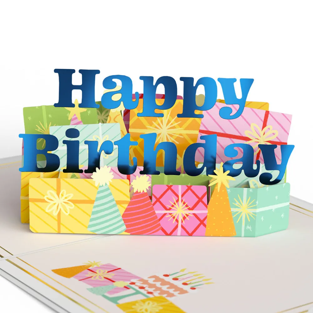 Lovepop Card & Gift Bundles|Decor|Wishing You a Happy Birthday Pop-Up Card & Bouquet Bundle