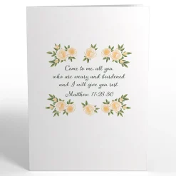 Lovepop Greeting Cards|Religious|Wishing You Peace Sympathy Pop-Up Card