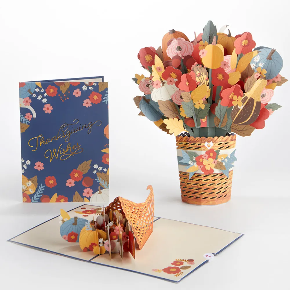 Lovepop Pop-Up Bouquets|Card & Gift Bundles|Woodland Harvest Thanksgiving Bundle