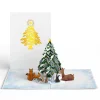 Lovepop Greeting Cards|Christmas 12/25|Woodland White Christmas Pop-Up Card