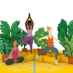 Lovepop Greeting Cards|Just Because|Yoga Poses Pop-Up Card