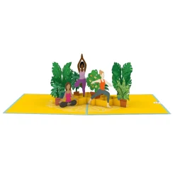 Lovepop Greeting Cards|Just Because|Yoga Poses Pop-Up Card