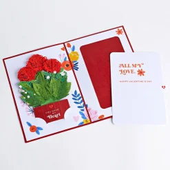 Lovepop Pop-Up Bouquets|Anniversary|You Have My Heart Card with Mini Bouquet