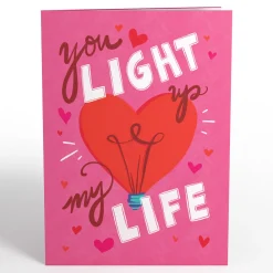 Lovepop Valentine'S Day 2/14|You Light Up My Life Light-Up Pop-Up Card