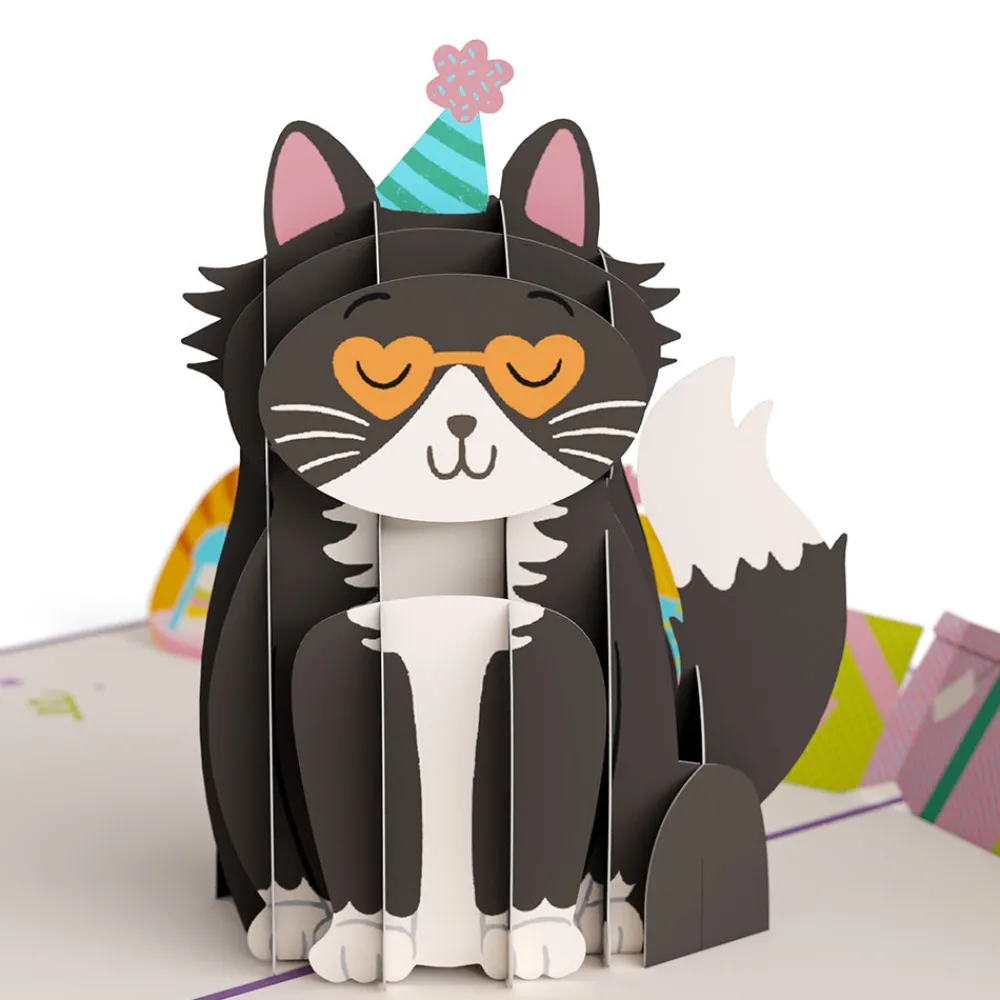 Lovepop Greeting Cards|Birthday|Your Gift Is in the Litterbox Birthday Cat Pop-Up Card