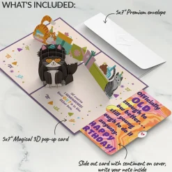 Lovepop Birthday|Your Gift Is in the Litterbox Birthday Cat Pop-Up Card and Sentiment Set