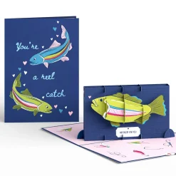 Lovepop Greeting Cards|Valentine'S Day 2/14|You’re a Reel Catch Fish Pop-Up Card