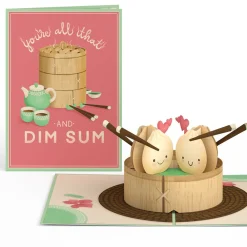 Lovepop Greeting Cards|Valentine'S Day 2/14|You're All That and Dim Sum Pop-Up Card