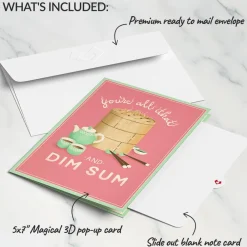 Lovepop Greeting Cards|Valentine'S Day 2/14|You're All That and Dim Sum Pop-Up Card