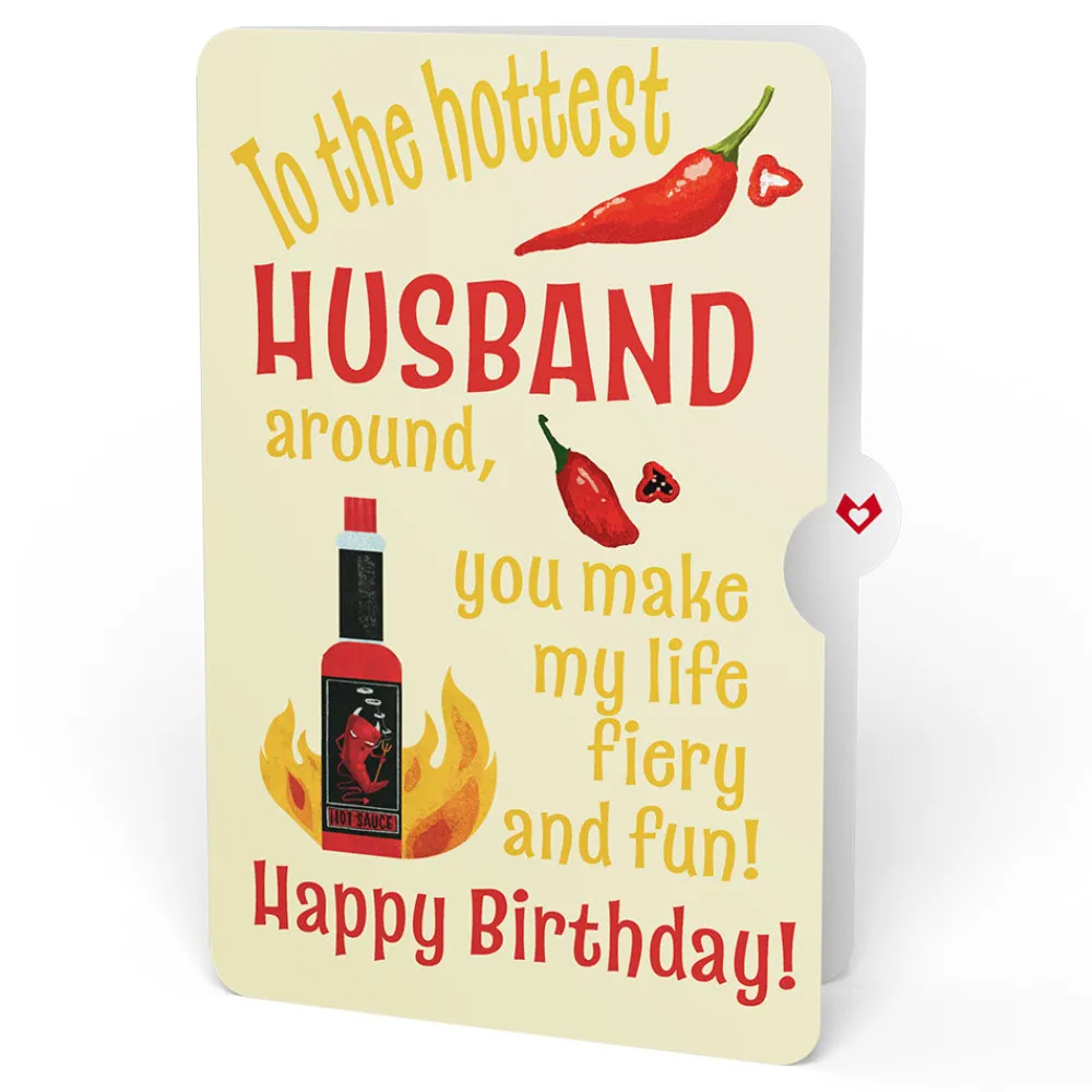 Lovepop Birthday|Him|You’re So Hot - Hot Sauce Birthday Pop-Up Card and Sentiment Set for Husband