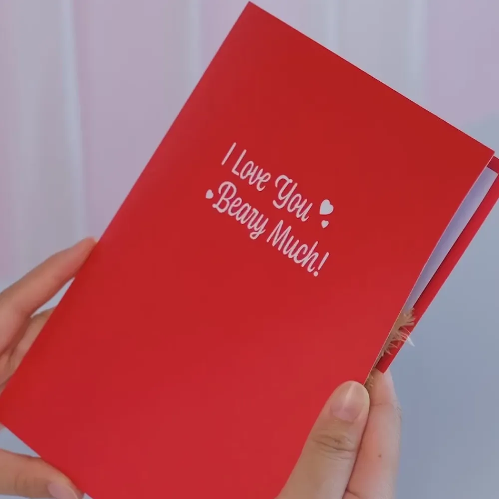Lovepop Plushpop|Anniversary|You're The Beary Best' Plushpop Card